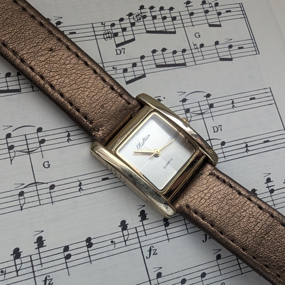 Midtown Brown Leather Quartz Watch